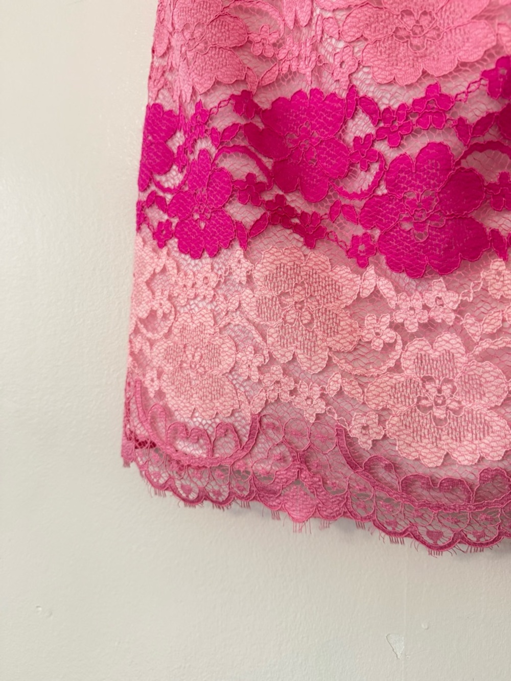 Cece Brandy Pink Lace Shift Dress Womens  Size 12P Twee Coquette Mini Dress Y2K - Picture 6 of 11